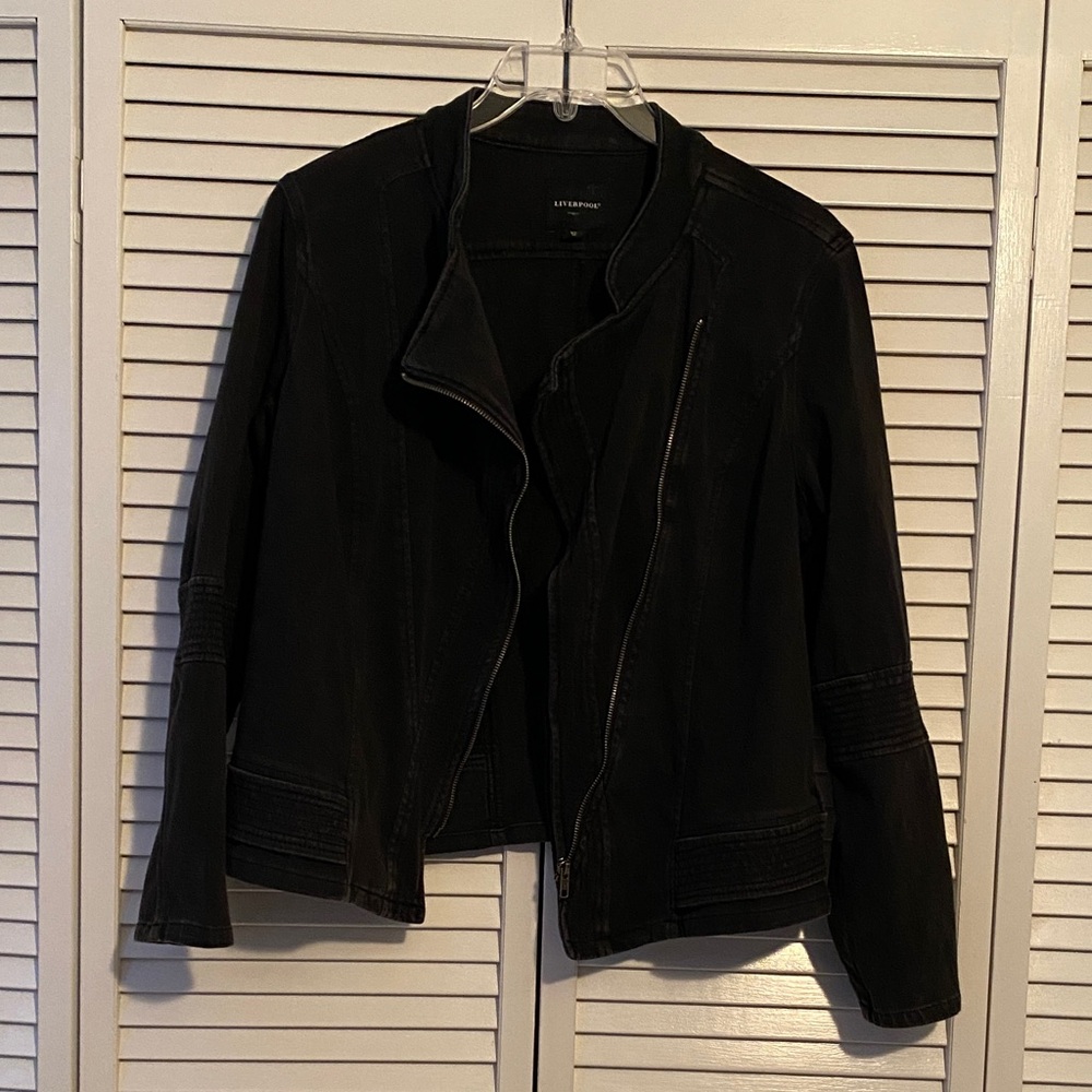 Liverpool Women's Black Jean Jacket